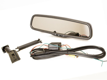 Комплект из зеркала с монитором и камеры в рамке номерного знака AVS0410BM + AVS309CPR01