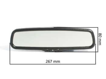 Комплект из зеркала с монитором и камеры в рамке номерного знака AVS0410BM + AVS309CPR01