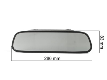 Комплект из зеркала с монитором и камеры в рамке номерного знака AVS0501BM + AVS309CPR01