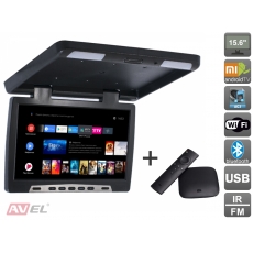 Потолочный монитор на Android AVS115 (черный) + Xiaomi Mi Box S + AV120520DC
