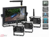 Беспроводной HD комплект (3 камеры+монитор) AVS111CPR + 2 x AVS105CPR для грузового транспорта