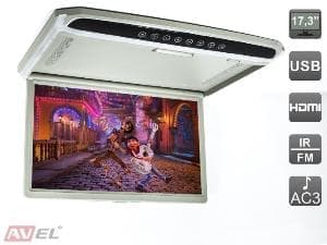 Потолочный монитор 17,3" со встроенным Full HD медиаплеером AVS1707MPP
