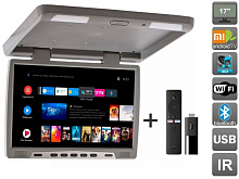 Потолочный монитор на Android AVS117GR + Xiaomi Mi TV Stick + AV1252DC