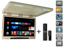 Потолочный монитор на Android AVS2220MBE + Xiaomi Mi TV Stick + AV1252DC