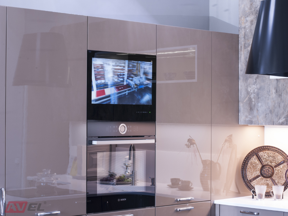 Телевизор на кухню с wifi. Avel встраиваемый Smart телевизор для кухни avs247k. Телевизор кухонный avs240ks. Avel встраиваемый Smart телевизор для кухни avs240ks (белая рамка). Телевизор встроенный в кухню.