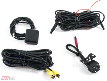 Штатный двухканальный автомобильный Ultra HD (1296P) видеорегистратор с GPS AVS400DVR (111) для AUDI (серый)