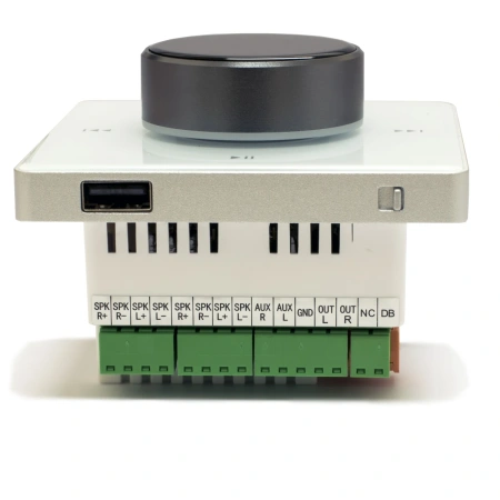 Комплект из четырех потолочных динамиков, усилителя и акустического кабеля AVS140 + 4xAV800CS + 2xAV10AC