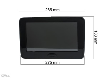 Навесной монитор на подголовник с сенсорным экраном 10.1", встроенным DVD плеером и HD медиаплеером AVS1015T