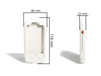 Водонепроницаемый чехол/ держатель для iPhone 6/6S на велосипед и мотоцикл DRC6IPHONE (белый)