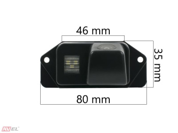 CCD штатная камера заднего вида с динамической разметкой AVS326CPR (059) для автомобилей MITSUBISHI