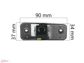 CCD штатная камера заднего вида с динамической разметкой AVS326CPR (028) для автомобилей HYUNDAI