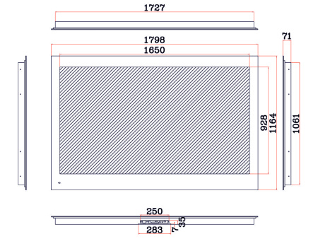 Ultra HD (4K) LED телевизор в зеркале AVS755SM (Magic Mirror)