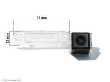CCD штатная камера заднего вида с динамической разметкой AVS326CPR (100) для автомобилей SEAT/ SKODA/ VOLKSWAGEN