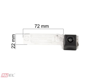 Штатная HD камера заднего вида AVS327CPR (100) для автомобилей SEAT/ SKODA/ VOLKSWAGEN