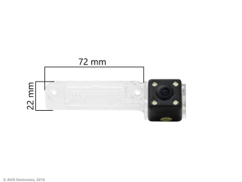 CMOS ECO LED штатная камера заднего вида AVS112CPR (#100) для автомобилей SEAT/ SKODA/ VOLKSWAGEN