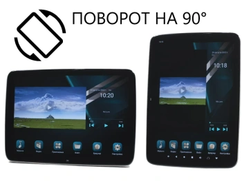 Комплект из навесного Android монитора 12" на подголовник AVS1205MPP (02) и врезного крепления-розетки AV01BE