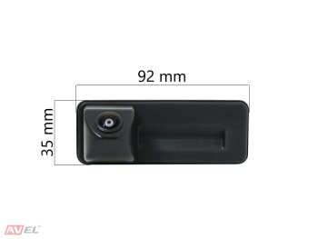 Штатная HD камера заднего вида AVS327CPR  (123) для автомобилей AUDI/ SKODA/ VOLKSWAGEN