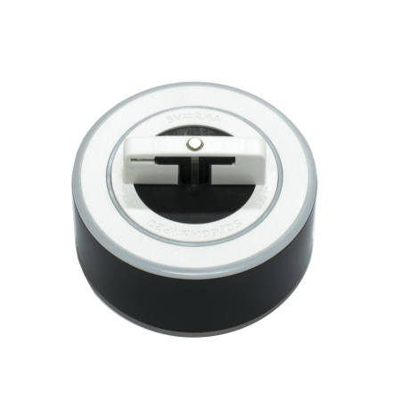 Комплект из трековых USB розетки и евророзетки AVUSBBL + AVEUBL (черные)