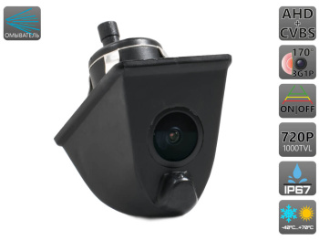 Универсальная камера заднего вида с омывателем и переключателем HD и AHD AVS307CPR (007 AHD/CVBS)