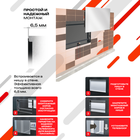 Smart телевизор в зеркале AVS325SMFM (AVS325SM Mirror HB)