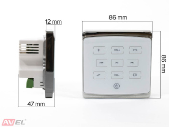 Встраиваемый Bluetooth усилитель AVS137 для кухни и ванной