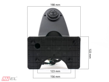 Универсальная камера заднего вида AVS325CPR (107) для автомобилей MERCEDES-BENZ/ VOLKSWAGEN и другого коммерческого транспорта