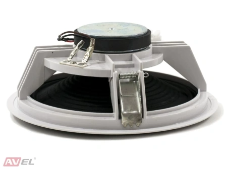 Комплект из четырех потолочных динамиков, усилителя и акустического кабеля AVS140 + 4xAV800CS + 2xAV10AC