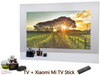 Smart телевизор в зеркале AVS245SM (Magic Mirror) + Xiaomi Mi TV Stick