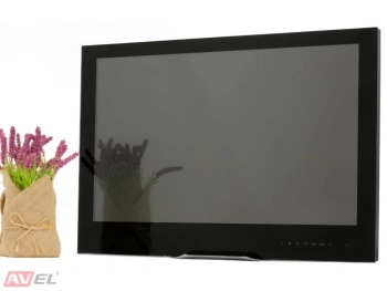 Встраиваемый Smart телевизор для кухни AVS240WSBF (AVS240WS Black) с подъемным механизмом KESSEBOHMER FREEflap forte-E