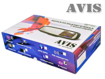 Электрохромное зеркало заднего вида AVS0488DVR (AUTO DIMMING) со встроенным видеорегистратором и монитором 4.3"