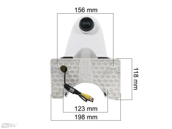 Универсальная камера заднего вида AVS325CPR (107 White) для автомобилей MERCEDES-BENZ/ VOLKSWAGEN и другого коммерческого транспорта