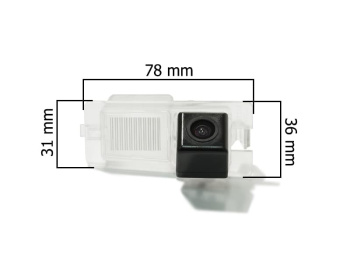 CCD штатная камера заднего вида с динамической разметкой AVS326CPR (#078) для автомобилей SSANGYONG