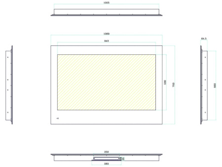 Ultra HD (4K) LED телевизор в зеркале AVS435SM (Magic Mirror)