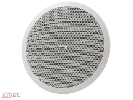 Комплект из четырех потолочных динамиков, усилителя и акустического кабеля AVS135 + 4xAV800CS + 2xAV10AC