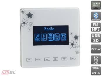 Встраиваемое радио AVS130 для кухни и ванной