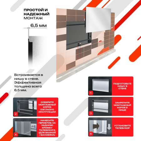 Smart Ultra HD (4K) LED телевизор в зеркале AVS555SMFM (AVS555SM Mirror HB)