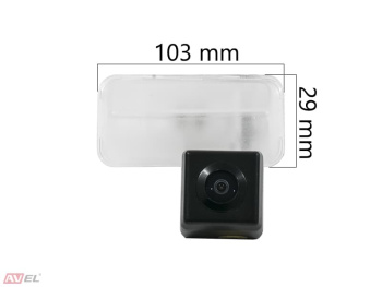 CCD штатная камера заднего вида с динамической разметкой AVS326CPR (#090) для автомобилей CITROEN/ PEUGEOT/ TOYOTA