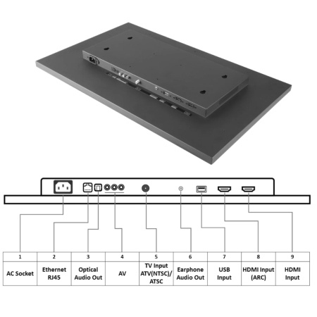 Сенсорный Smart телевизор в зеркале AV220WM