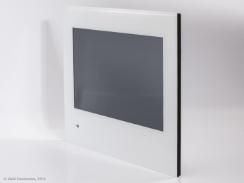 Встраиваемый телевизор для кухни AVS220K (белая рамка)