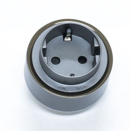 Комплект из двух трековых евророзеток 2 x AVEUGR (графитовые)