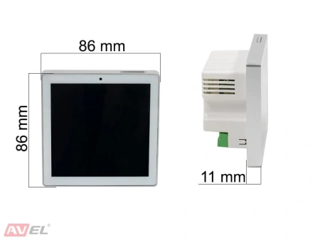 Комплект из двух потолочных динамиков, усилителя и акустического кабеля AVS138 + 2xAV807CS + AV10AC