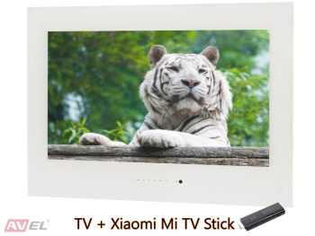 Smart телевизор AVS275SM (белая рамка) + Xiaomi Mi TV Stick