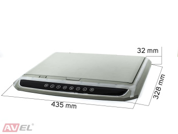 Потолочный монитор 15,6" со встроенным Full HD медиаплеером AVS1507MPP (серый)
