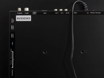 Встраиваемый Smart телевизор для кухни AVS325KSBF (AVS325KS Black) с подъемным механизмом KESSEBOHMER FREEslide Q4us