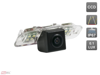 CCD штатная камера заднего вида с динамической разметкой AVS326CPR (152) для автомобилей HONDA