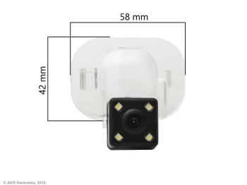 CMOS ECO LED штатная камера заднего вида AVS112CPR (031) для автомобилей HYUNDAI/ KIA