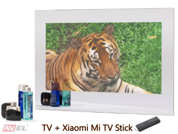 Smart телевизор в зеркале AVS275SM (Magic Mirror) + Xiaomi Mi TV Stick
