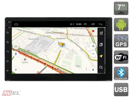 Универсальная магнитола 2DIN AVS070AN (009) на Android