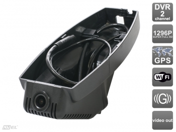 Штатный двухканальный автомобильный Ultra HD (1296P) видеорегистратор AVS400DVR (#104) с GPS для BMW