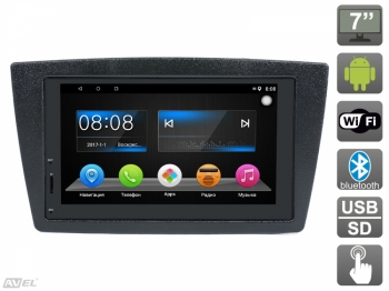 Штатная магнитола AVS070AN (#107) на Android для автомобилей Lada Granta